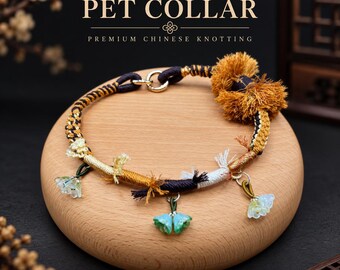 Handmade Pet Collar | Handmade Charm Strap | Premium Chinese Aesthetic | Personalized Key Chain | Car Mirror Charm | Matching Piece for Pets