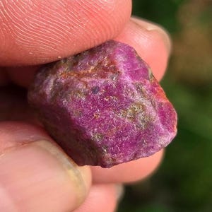 Natural Ruby Rough, Raw Crystal, Red Corundum Gemstone, Unique Collector Specimen