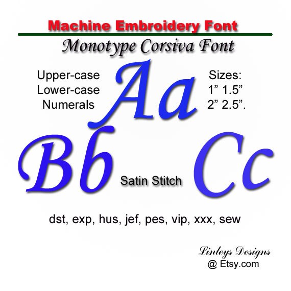 monotype corsiva font mac