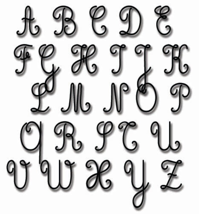 Download Machine Embroidery Alphabet Cursive Standard Font Etsy