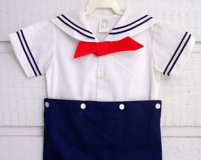 2 Piece Boys Sailor Top & Shorts main image 0