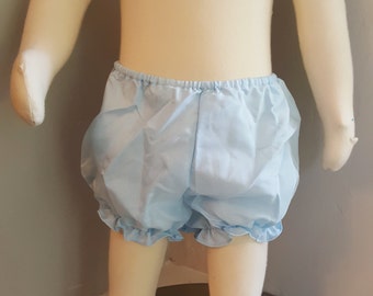 Vintage Girls Baby Blue Bloomers - Sizes 3 and 6 months- New, never worn - Deadstock