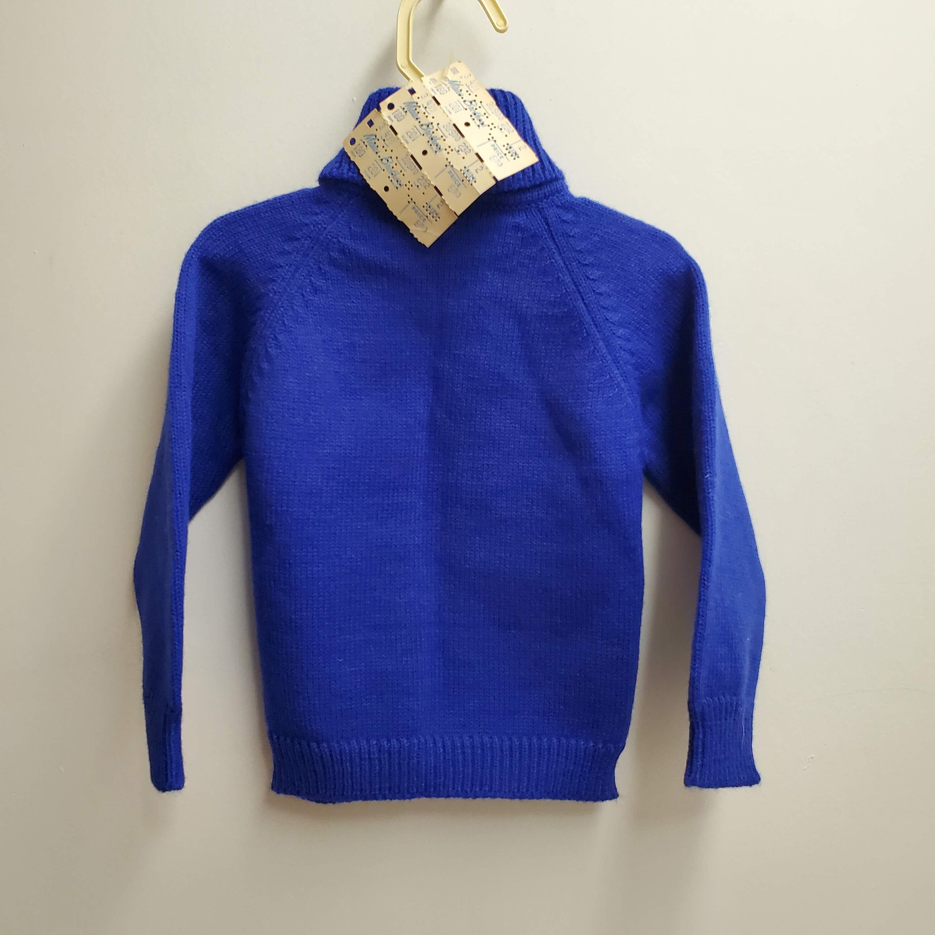 Vintage Boys Royal Blue Turtleneck Sweatersize 2t Made in Etsy UK