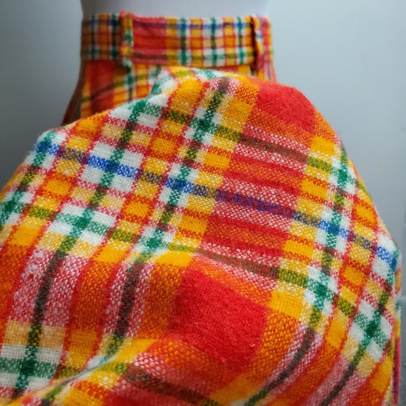 Vintage Womens Plaid Wool Skirt- 1960s/70s- Lane … - image 4