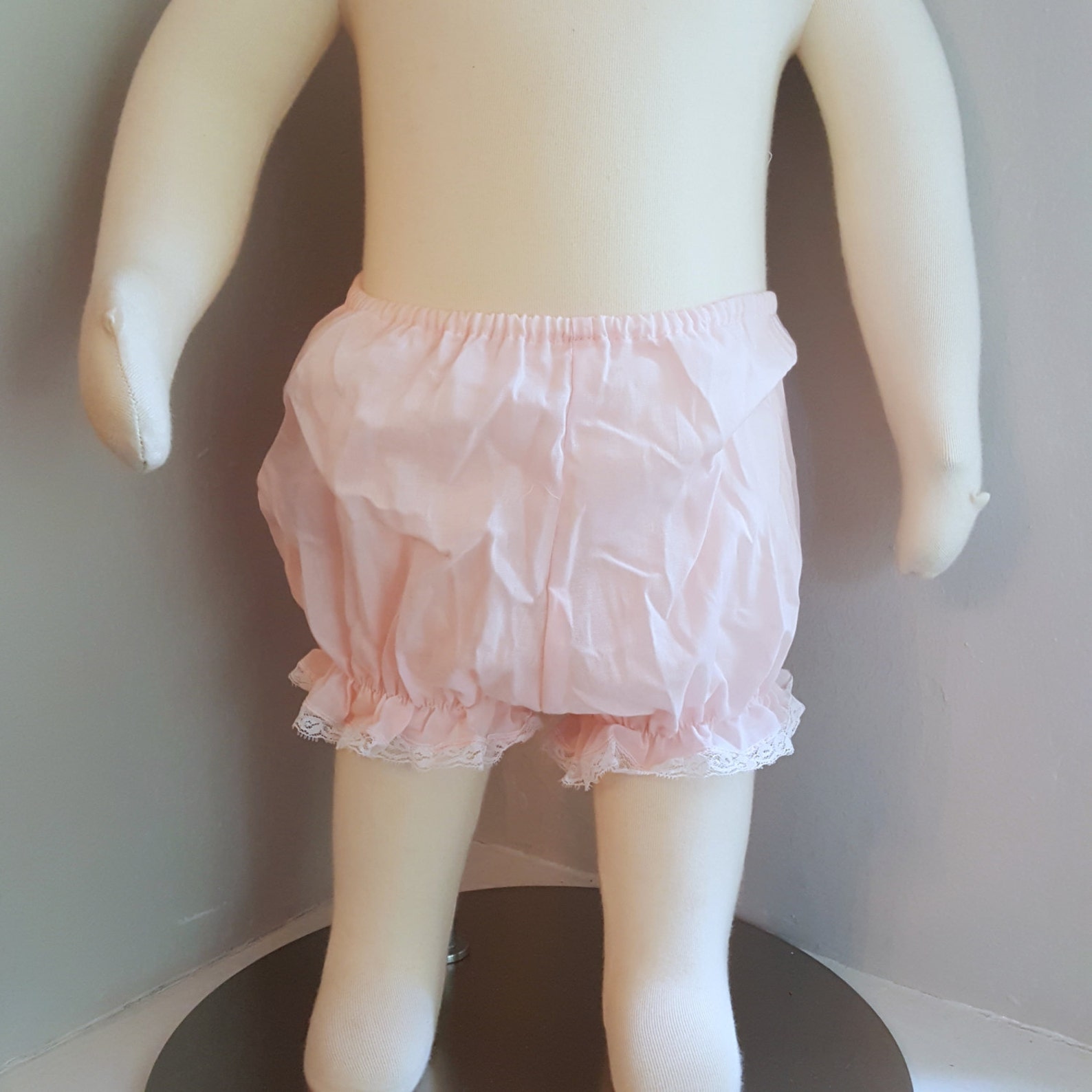 Vintage Baby Girl Pink Bloomers With Lace Sizes 0 and 3 Etsy