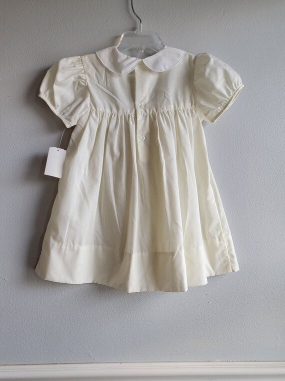 Vintage Girls Yellow Dress and Bloomers With Smocking by Carters