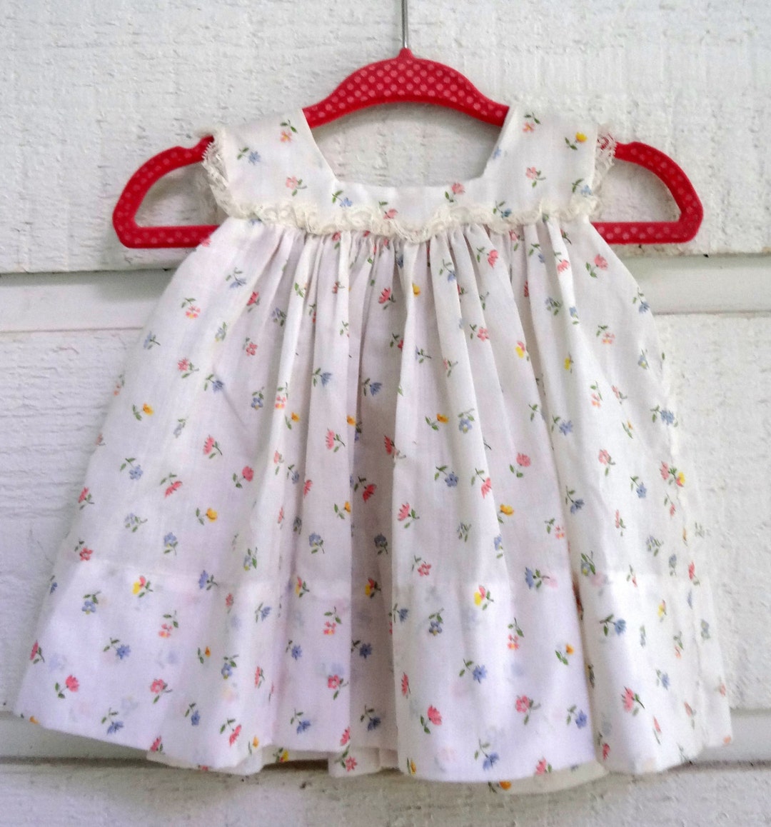 Vintage Baby Girl Floral Day Dress size 3 Months New Never - Etsy