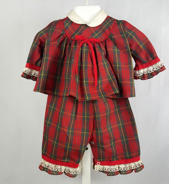 next baby girl tartan dress