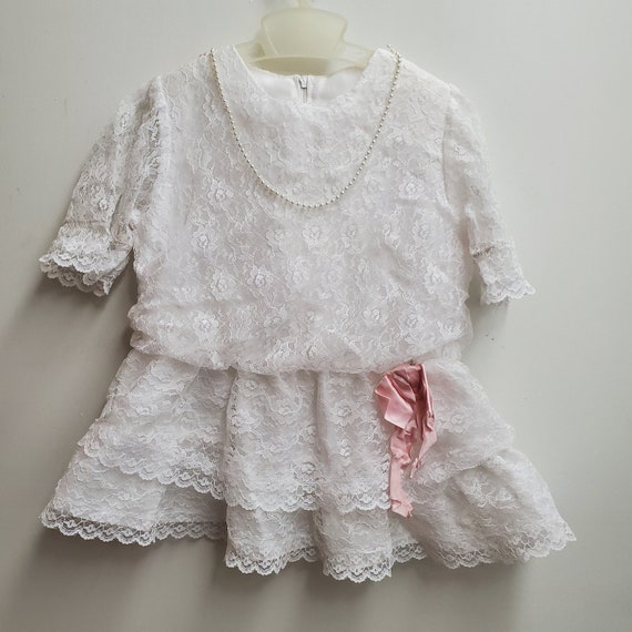 White dress on sale size 4t
