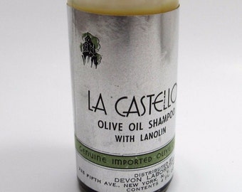 Vintage La Castello Olive Oil Shampoo Devon Laboratories 4 oz.