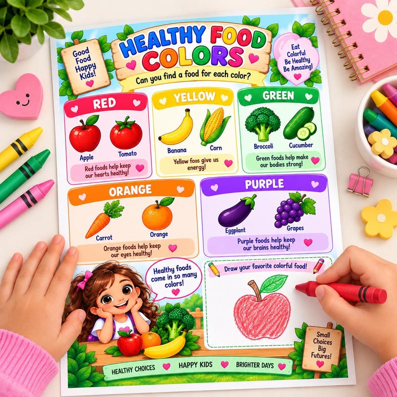 Healthy Food Activities for Kids | Nutrition Printable Worksheets ...
