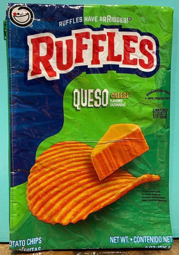 Ruffles green and blue bag hotsell