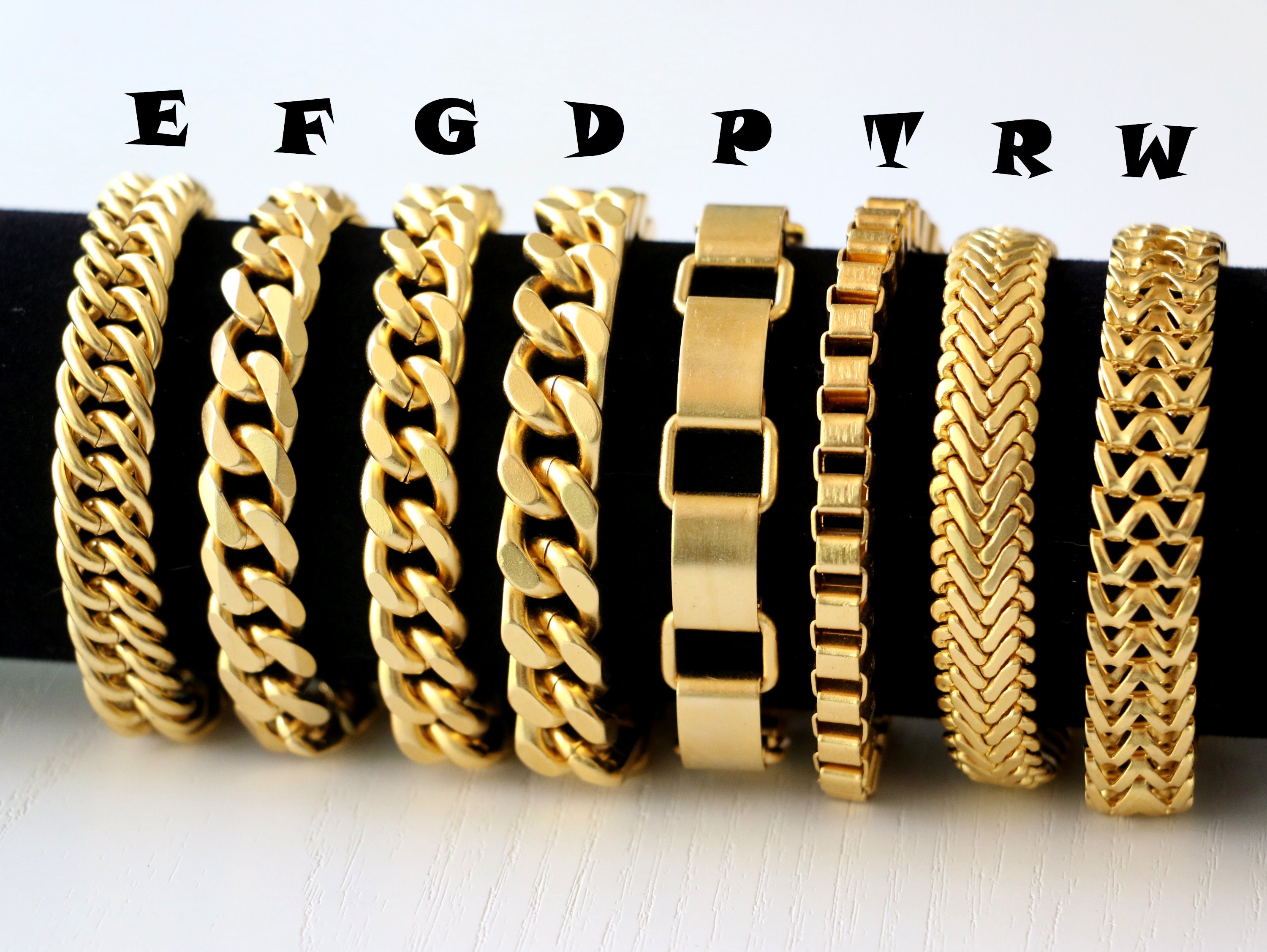 24 karat on sale gold bracelet men's