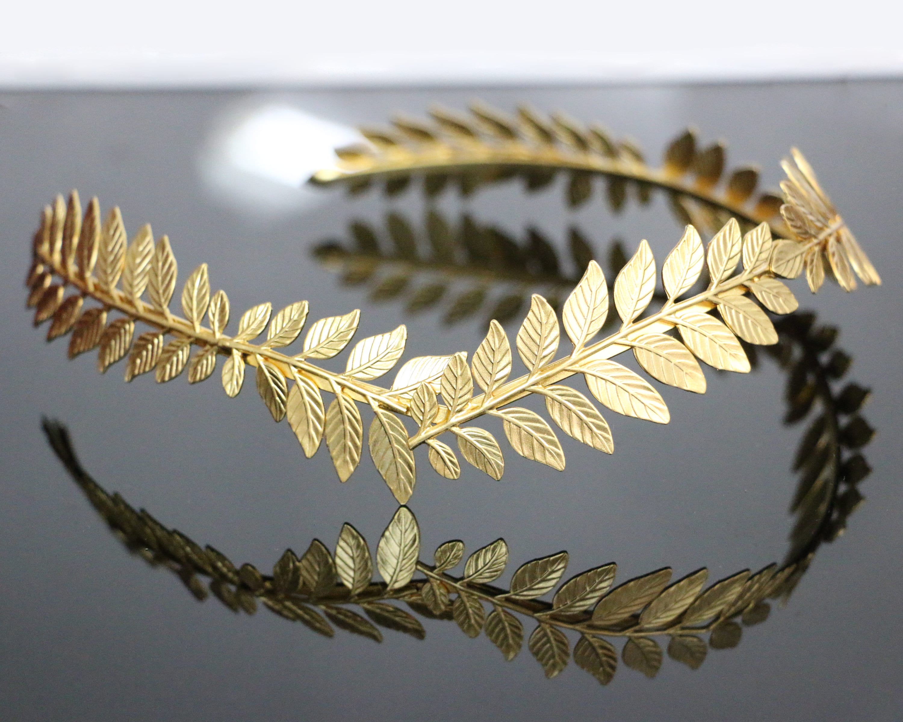 Greek Goddess Hair Vine Tiara. Bridal Olive Crown Headband. Etsy