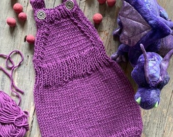 Knitted handmade romper