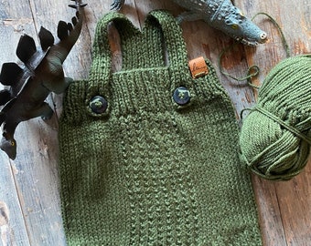 Knitted handmade romper