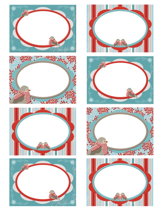 instant download printable chilly birds labels mailing or etsy