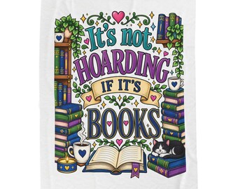 Book Lover Blanket | 300 Gsm Velveteen Plush Reading Throw
