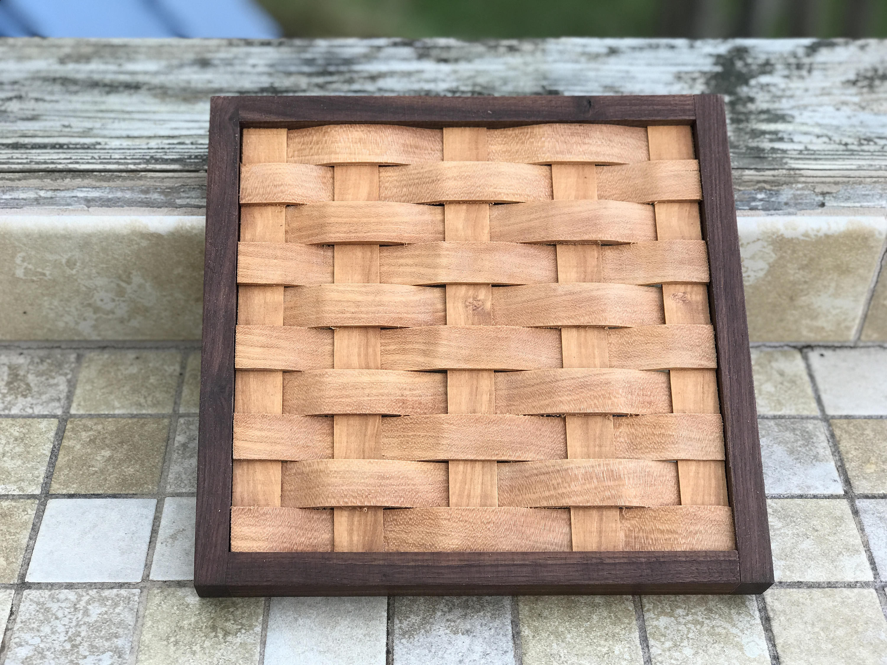 Trivet Cooling Rack Cherry With Walnut Wood Frame