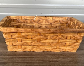 wooden Bread basket, serving basket, rustic fruit basket, wood serving tray