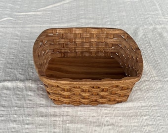 Grand porte-serviettes plat en bois, panier à serviettes rustique, organisation de table de pique-nique, panier à petits pains