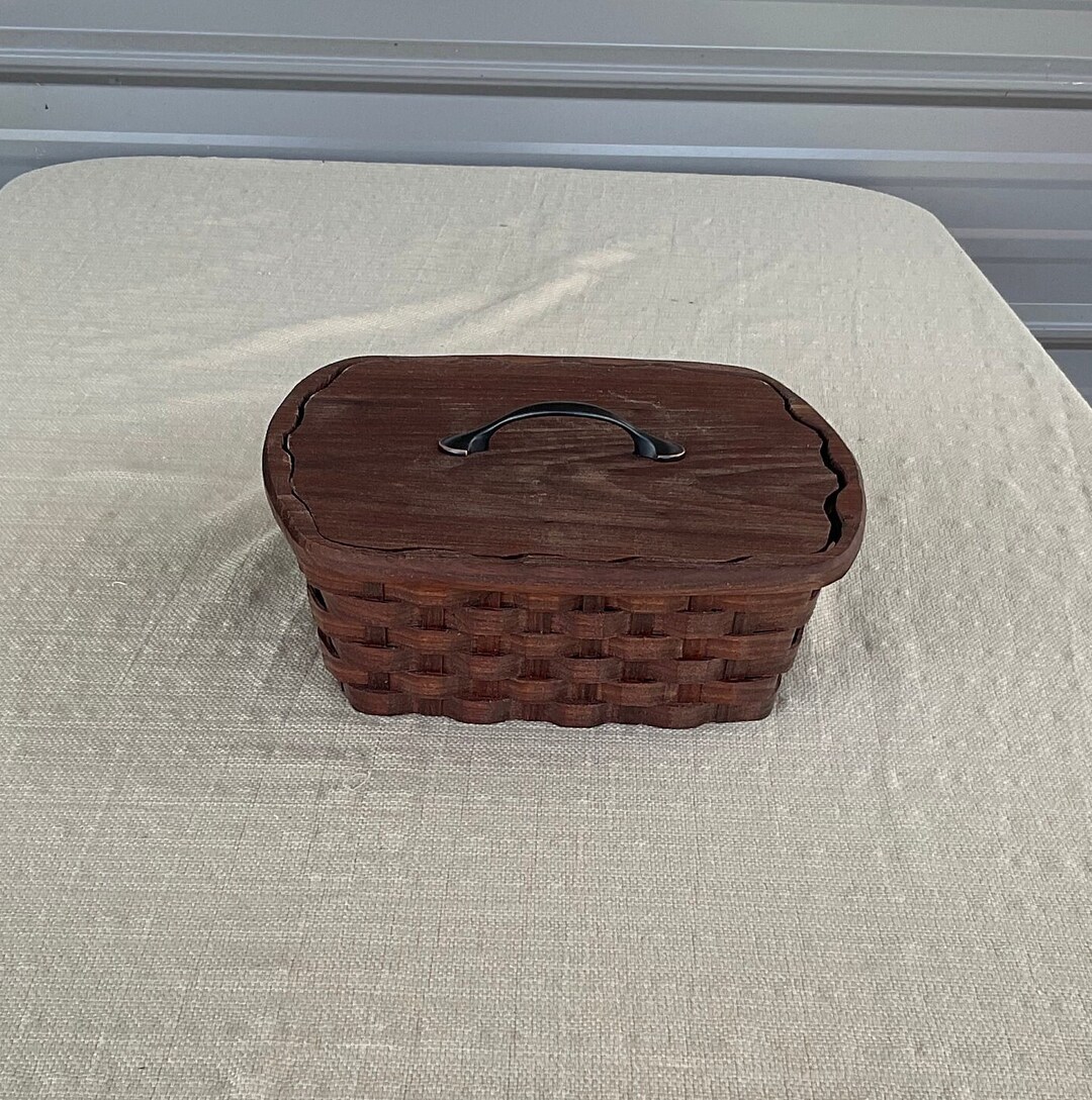 Large Wooden Napkin Holder With Lid Flat Napkin Holder Etsy