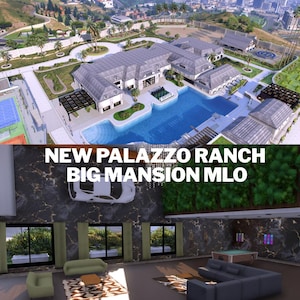 Palazzo Ranch MLO | FiveM Luxury Mansion | Private Nightclub, Helipad & Underground Facility | FiveM RP