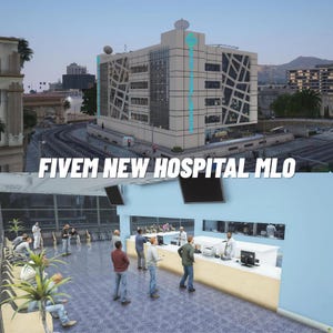 Fivem New Hospital Mlo, Rockford Medical Center, ESX QBCore Qbox Standalone