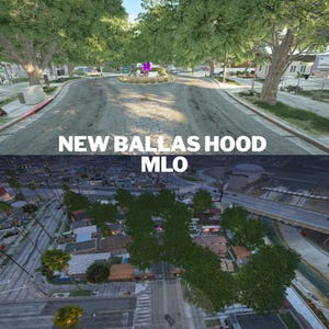 FiveM Ballas Hood MLO | Gang Hood & Neighborhood MLO | Zone de gangs urbains | Carte RP de rue | FiveM RP | Hood MLO