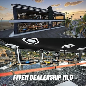 Fivem Dealership Mlo, Custom Interior And Optimized Roleplay Map, ESX QBCore Qbox Standalone