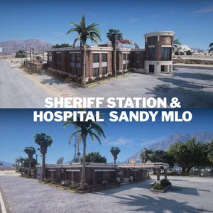 FiveM Sandy Shores Sheriff Station en Ziekenhuis MLO | Politie & Medisch Centrum | Sheriff Department