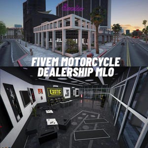Salon motocyklowy Fivem Mlo, nowe, niestandardowe wnętrze, Fivem