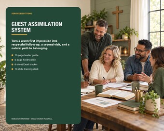 Church Guest Follow-Up System | Editable Welcome Ministry Kit