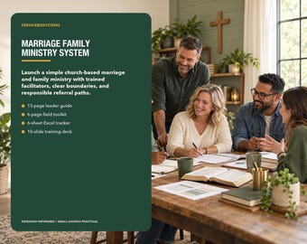 Church Marriage and Family Ministry Kit | Program and Referral System