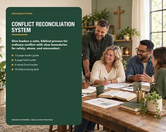 Church Conflict Resolution Kit | Biblical Reconciliation Process