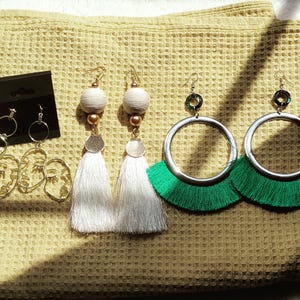 New Handmade dangle earring bundle