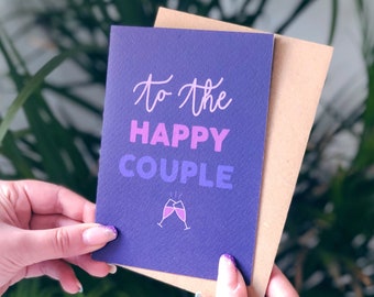 Romantic Wedding Card 'To The Happy Couple'