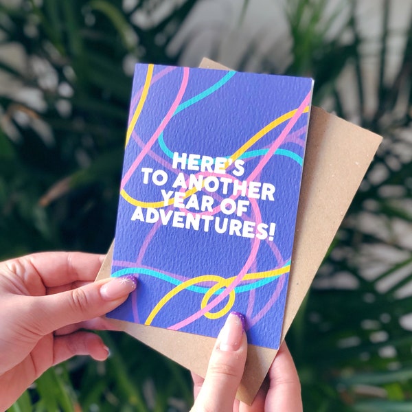 Birthday Card "another Year of Adventure" Etsy