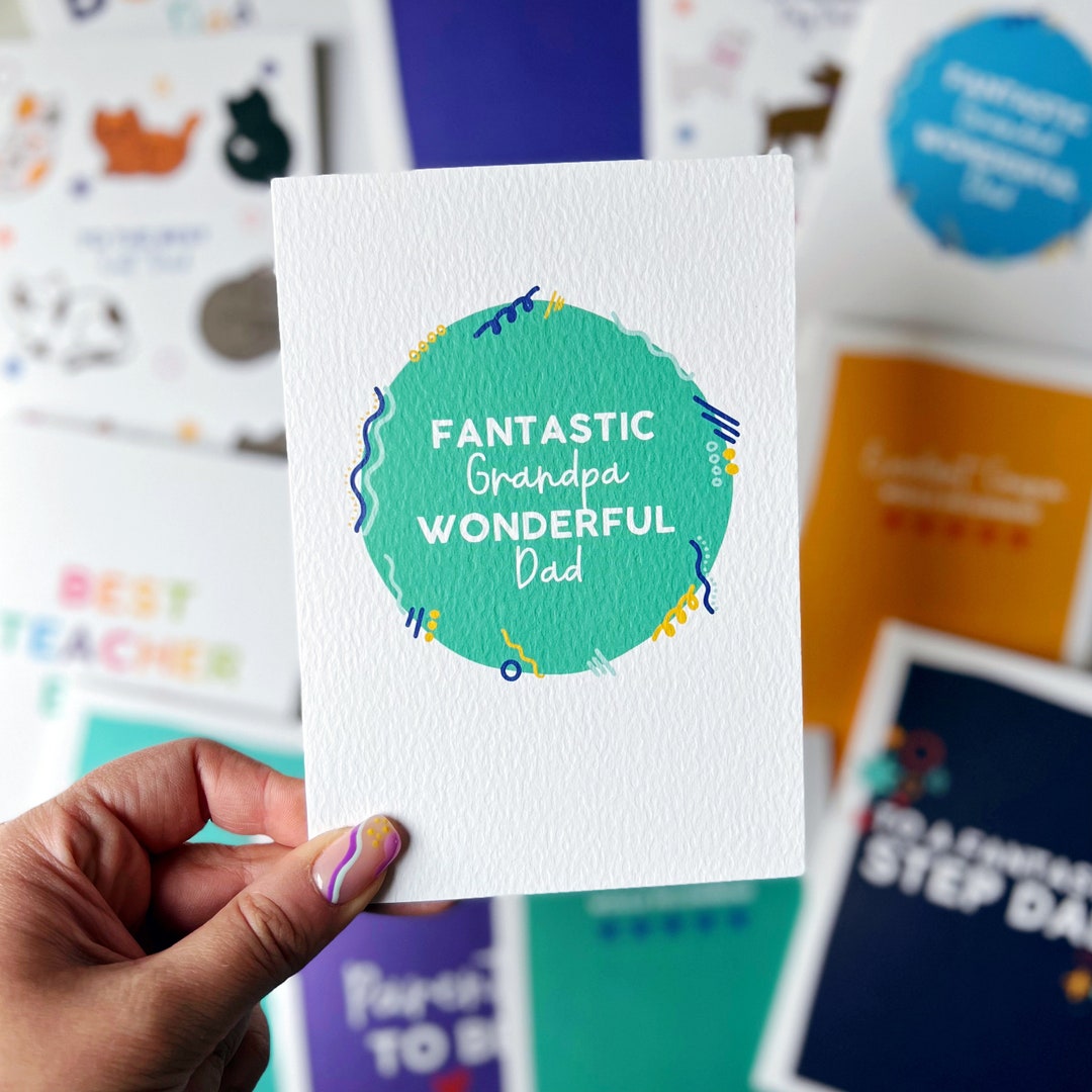 Father's Day Card, Grandpa Card, Dad Card, 'fantastic Grandpa ...