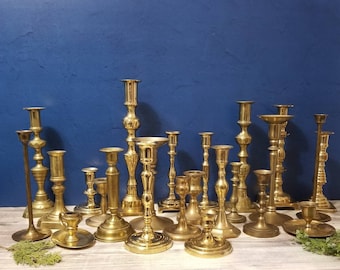 Choose Your Quantity - Assorted Brass Candlesticks - Free Shipping