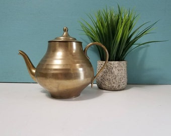Small Brass Teapot - Made In Korea