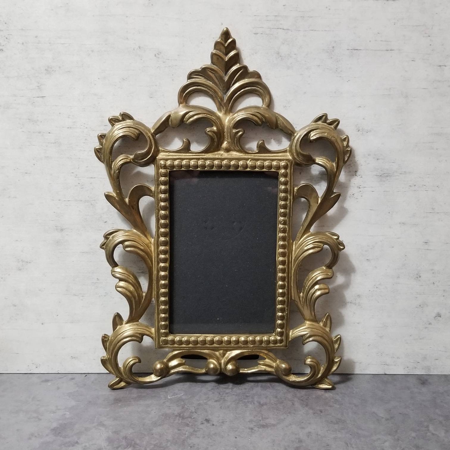 Ornate Solid Brass Frame 3.5 x 5 Photo Etsy