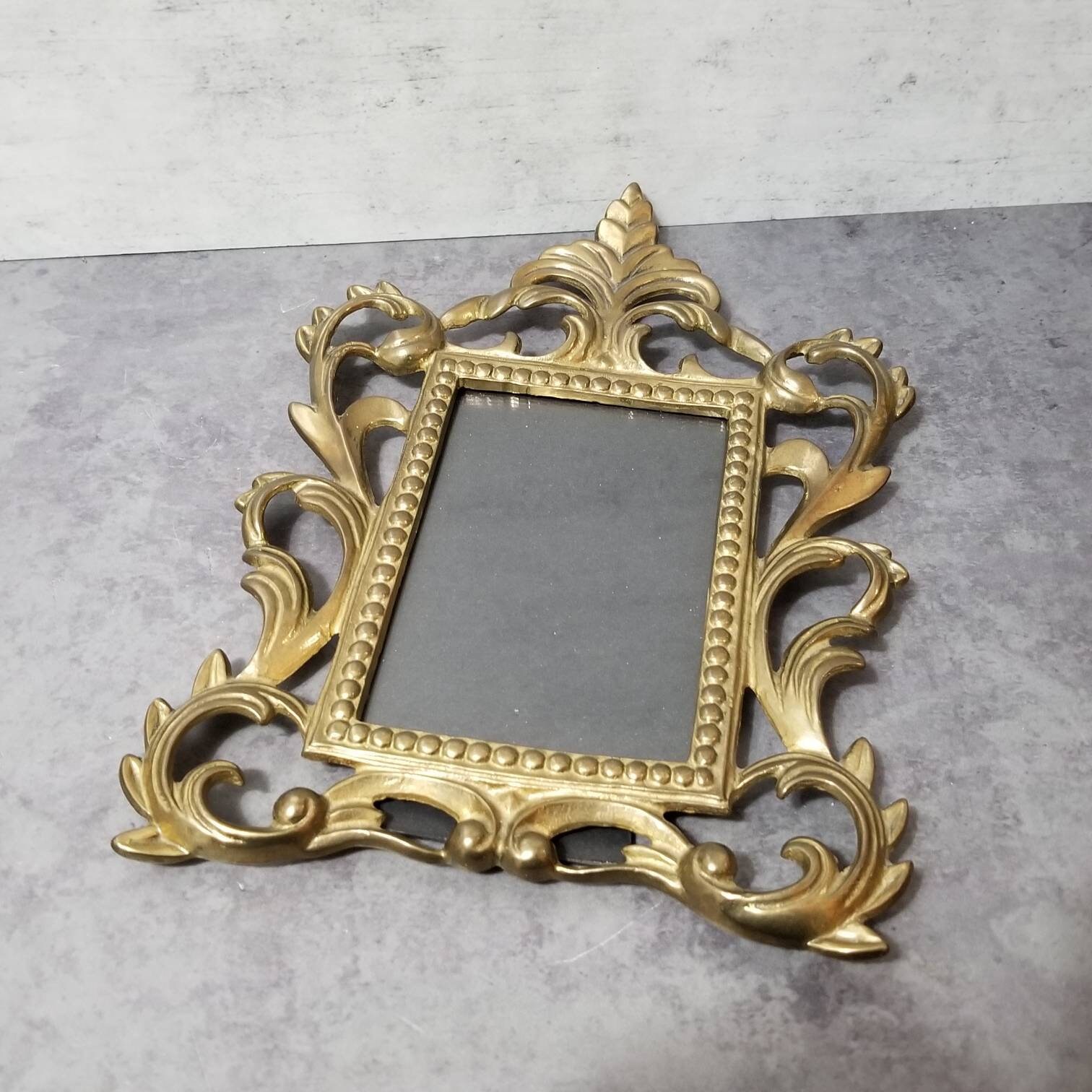 Ornate Solid Brass Frame 3.5 x 5 Photo Etsy