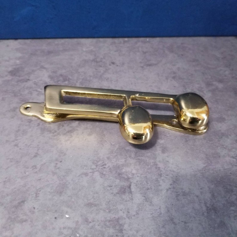 Brass Music Note Door Knocker Made in England Etsy