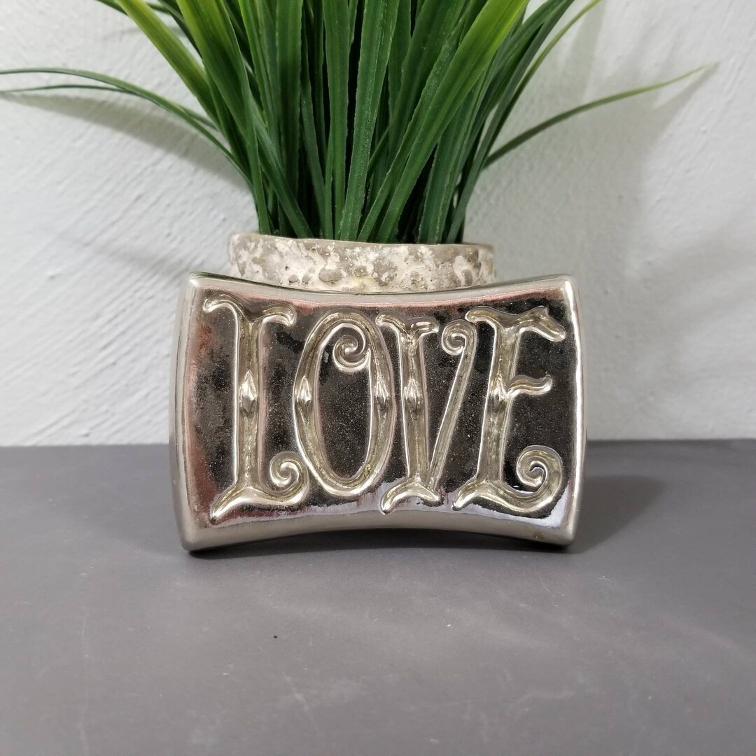 Love Hate Paperweight - Silver Metal - Etsy