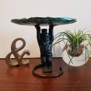 Cast Metal Monkey Business Card Holder