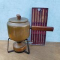 Wagner Copper Fondue Pot With  Forks - West Germany