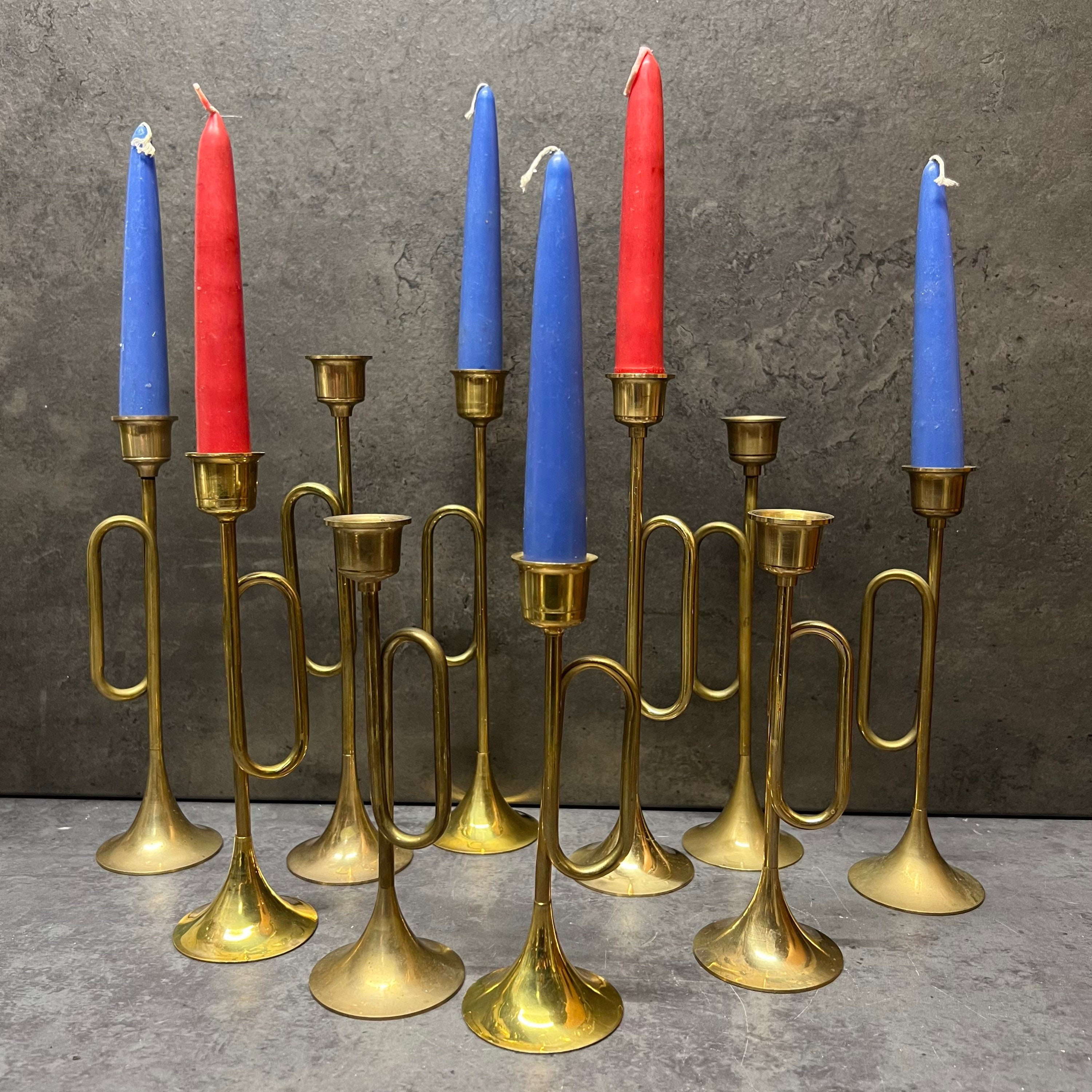 American country brass candlestick 1