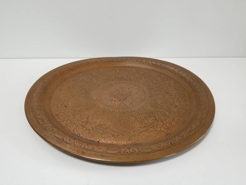 Michael d Etchings Birds & Deer Copper Tray image 8