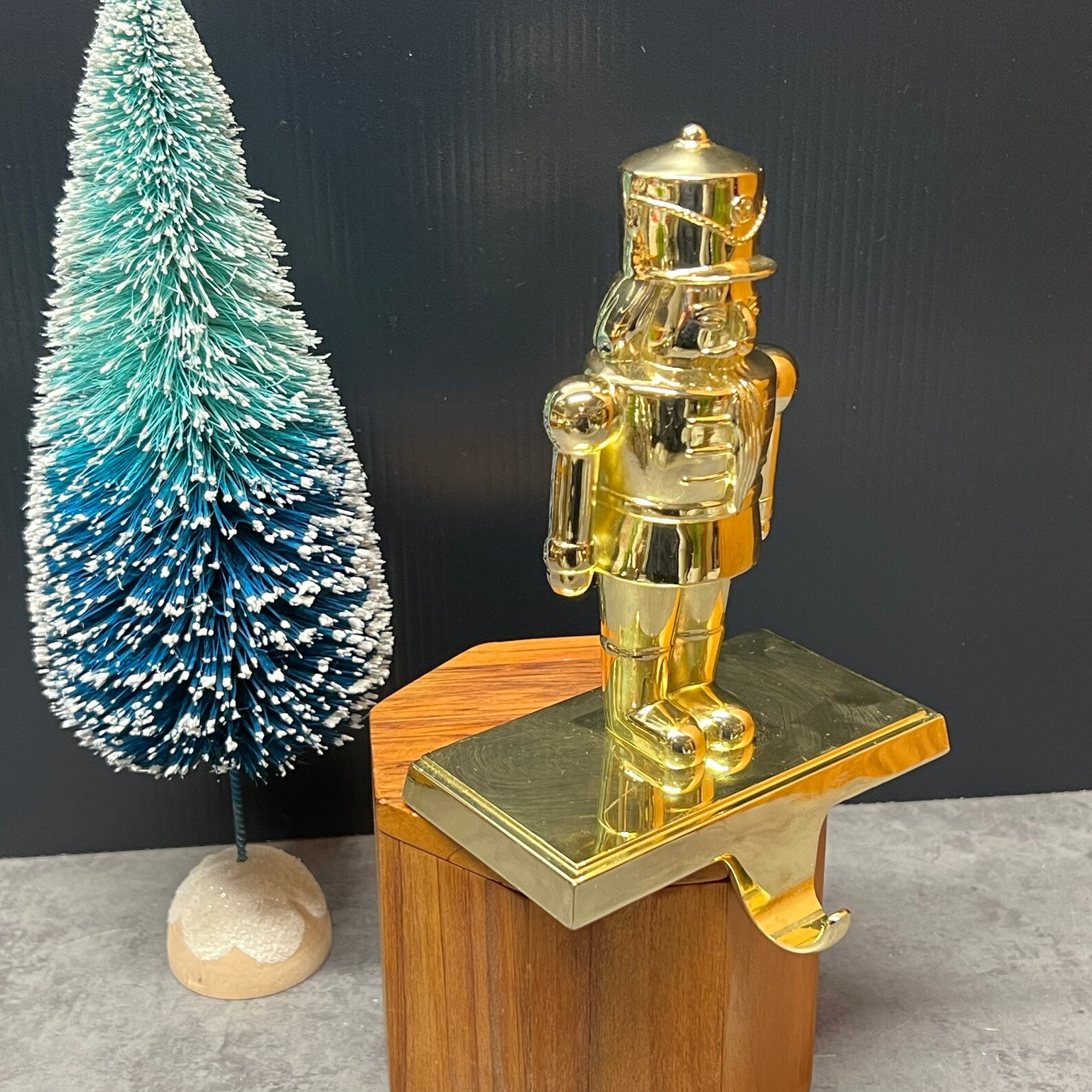 Gold Nutcracker Stocking Holder Etsy